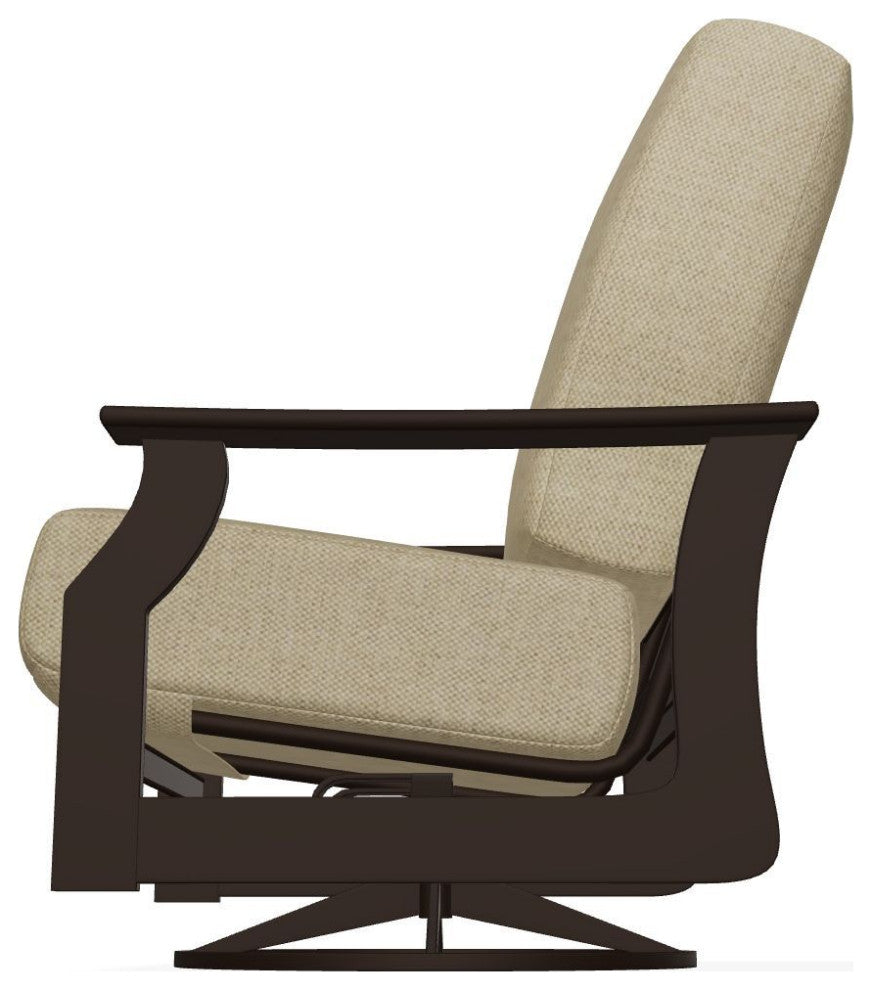 St. Catherine Deep Seat Outdoor Swivel Rocker, Blend Sand Pat/Kona
