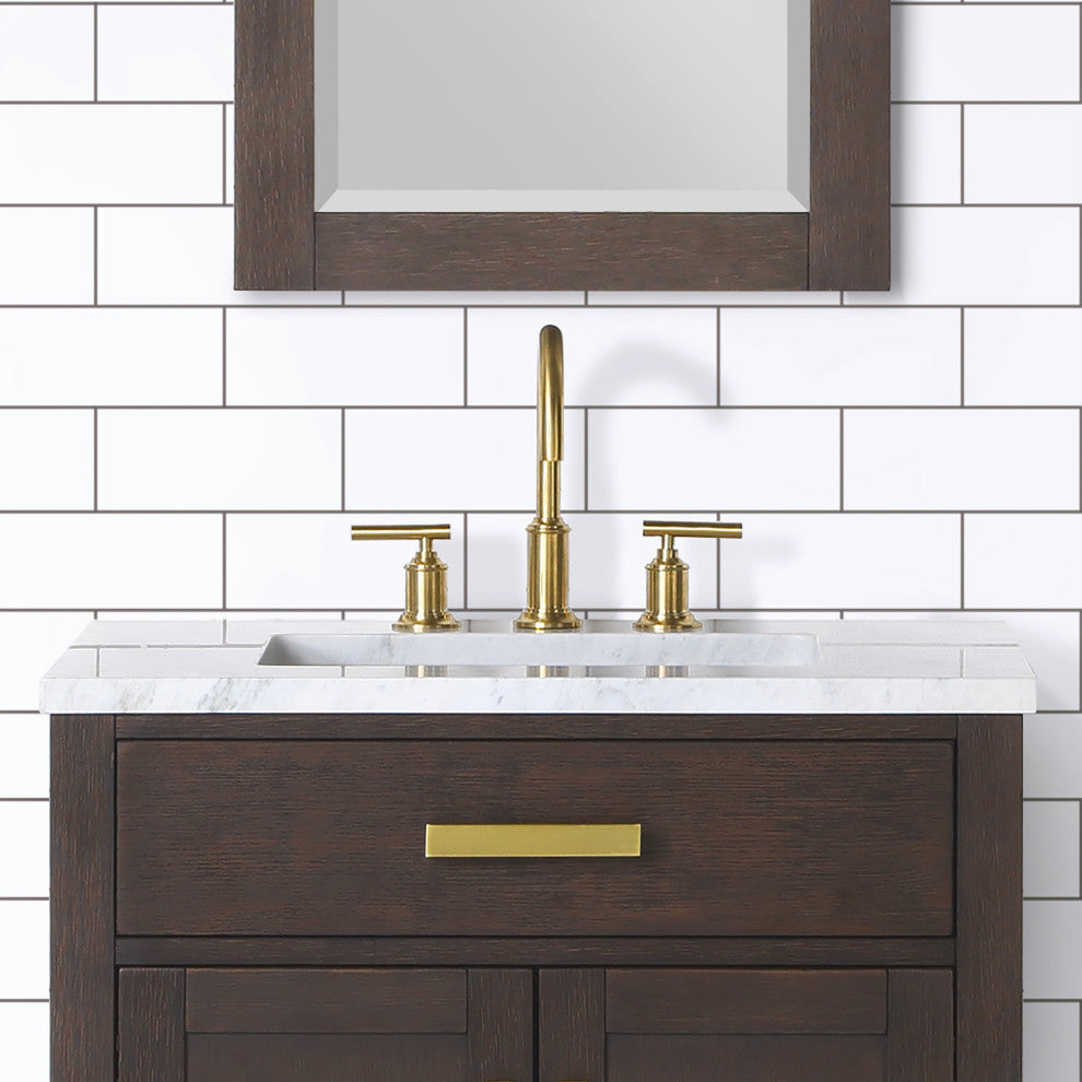 Modern Gooseneck Spout Faucet, Gold