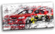 "Red Rally Car" Canvas Painting