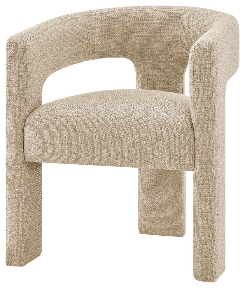 Sherlyn Dining Side Chair, Barley Beige, Fabric