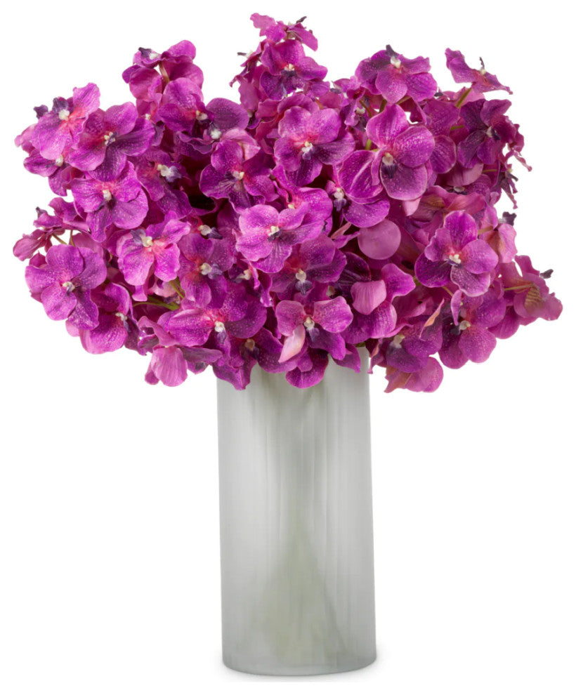 Artificial Orchids Bouquet, 24-Pieces, Eichholtz Vanda, Fuchsia