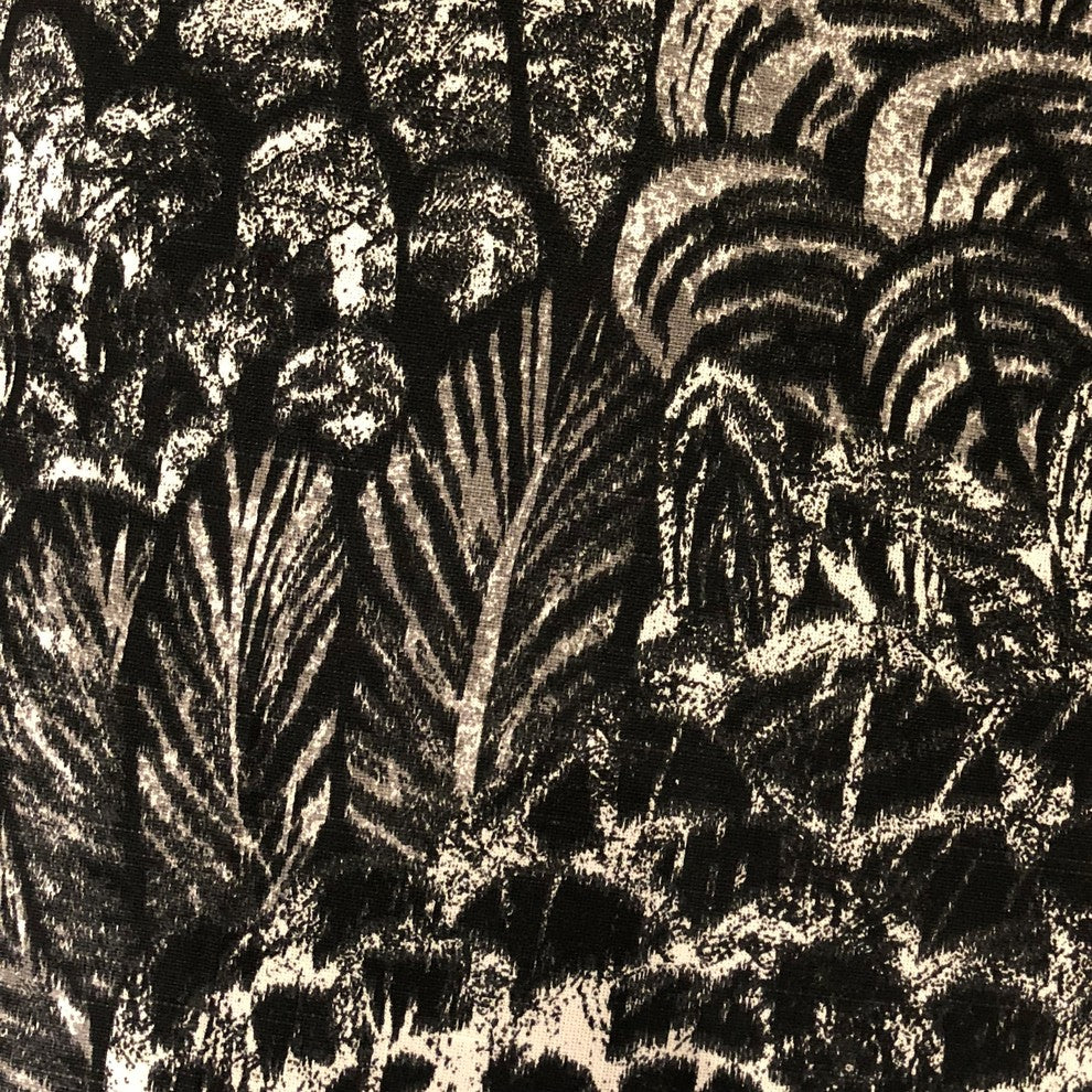 Rowan Gale Black and Beige Luxury Throw Pillow, 16"x16"