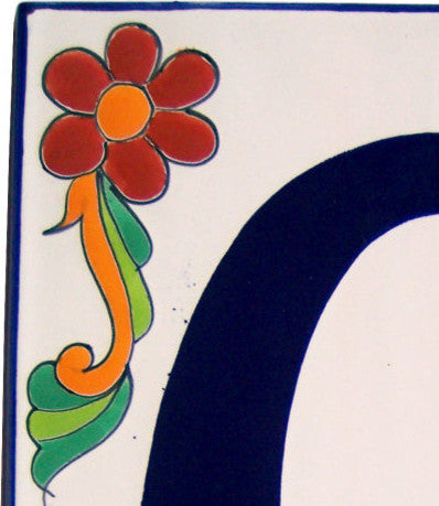Big Talavera Ceramic Building Number Six