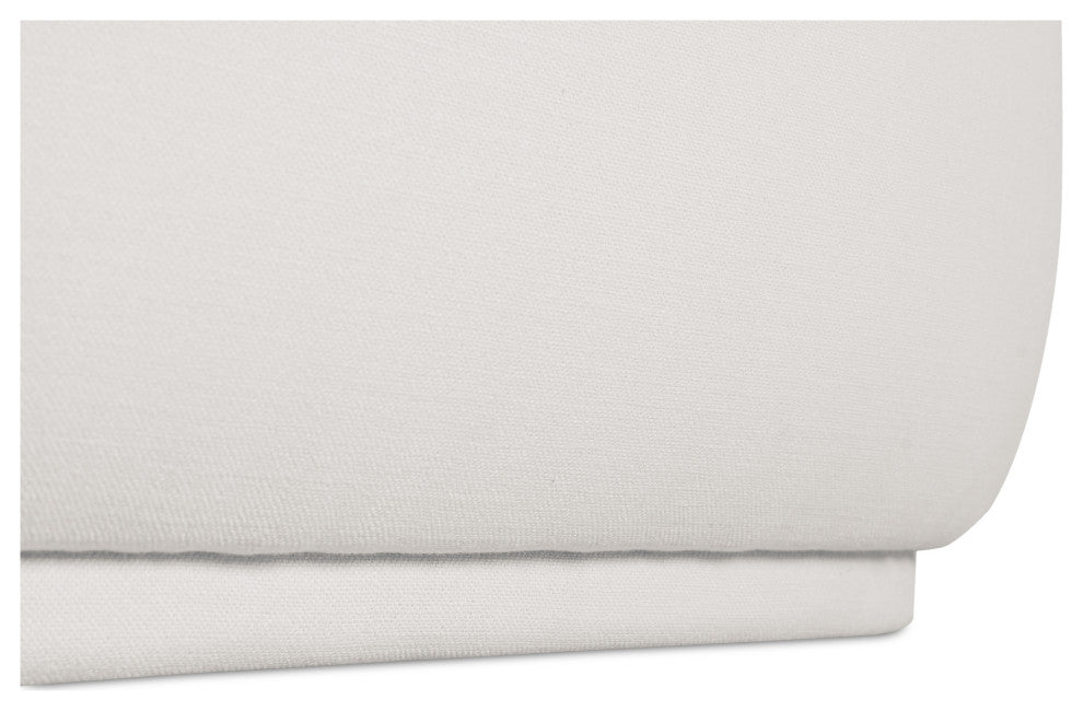 Marion Rectangular Ottoman White