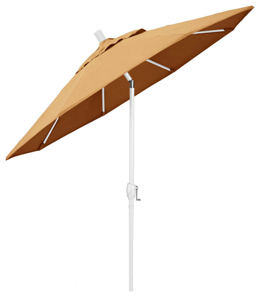7.5' Aluminum Umbrella Push Tilt, Sunbrella, Wheat