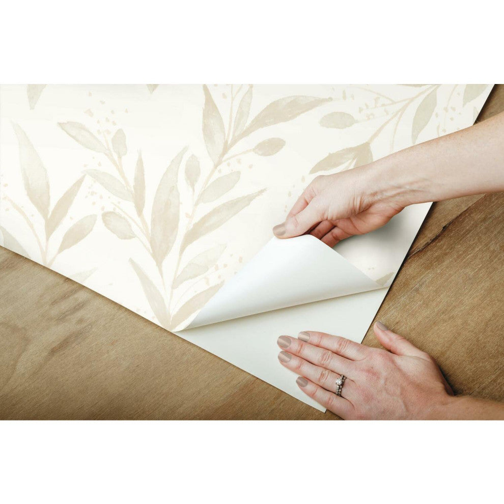 Magnolia Home Olive Branch Peel and Stick Wallpaper