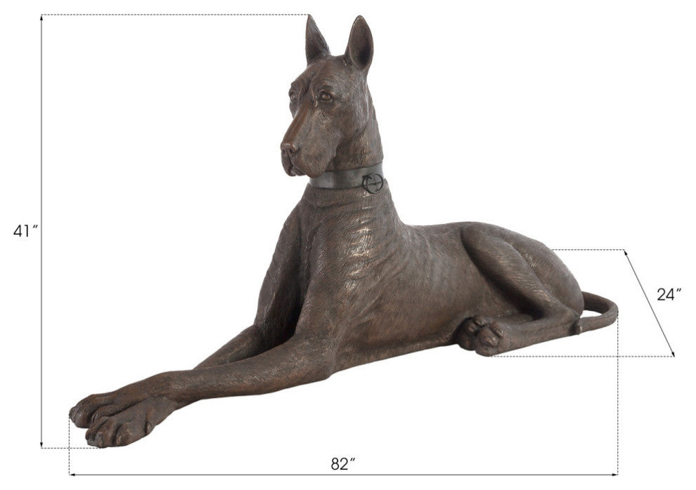 Great Dane, Bronze, Right