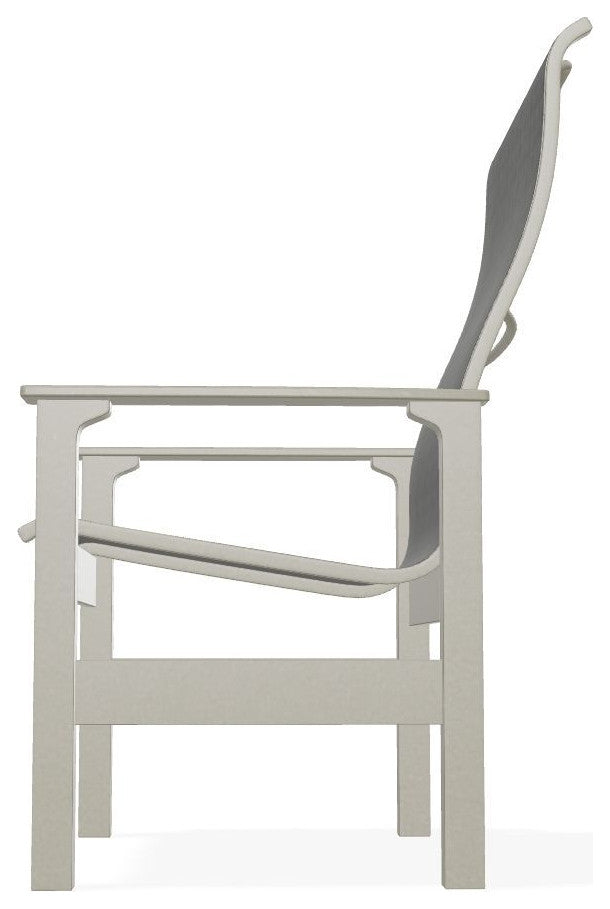 Leeward Sling Outdoor Armchair, Anchor/Storm