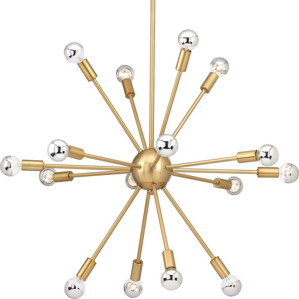 Ion 16-Light Chandelier, Brushed Bronze