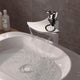 Chrome Brass Body Waterfall Bathroom Sink Faucet