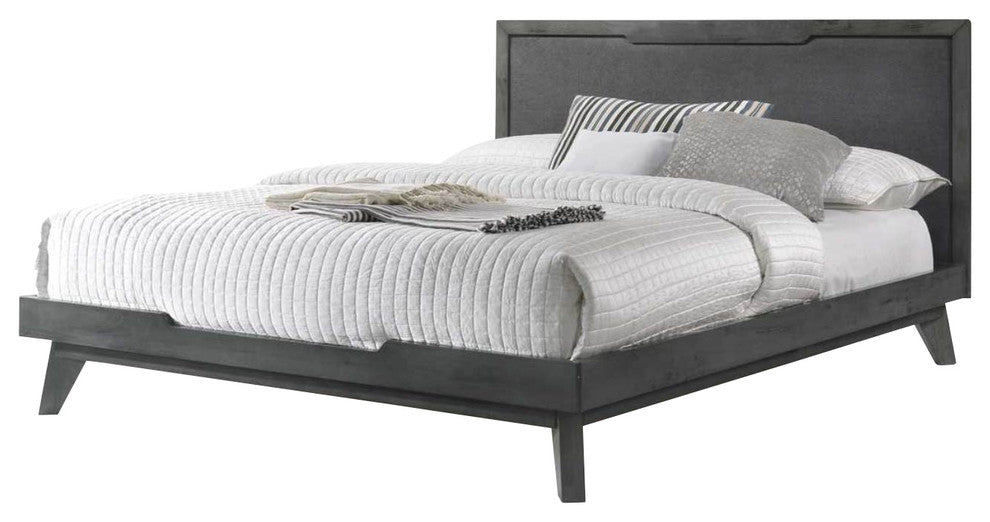 Nova Domus Soria Modern Gray Wash Bed, Eastern King