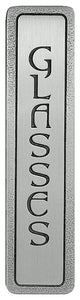 "Glasses" Pull Antique Pewter (Vertical)