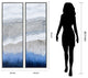 Sand Art Textured Metallic Hand Painted Wall Art Abstract Diptych Set