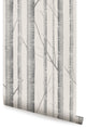Birch Tree Peel and Stick Vinyl Wallpaper, Warm Gray, 24" X 60"