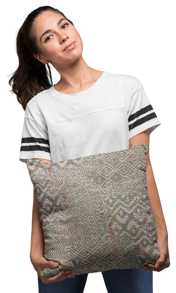 Plutus Multi-Color Fave Abstract Luxury Throw Pillow, 16"x16"