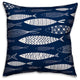 School of Fish Outdoor Throw Pillow, 18"x18"
