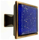 Blue Galaxy Crystal Glass Oil Rubbed Bronze Madison Classic Knob