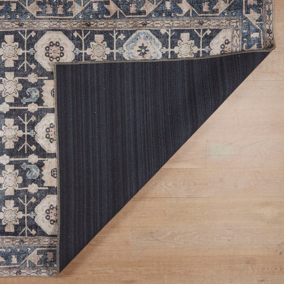 Bergen Area Rug, Navy, 8'4"x11'6"