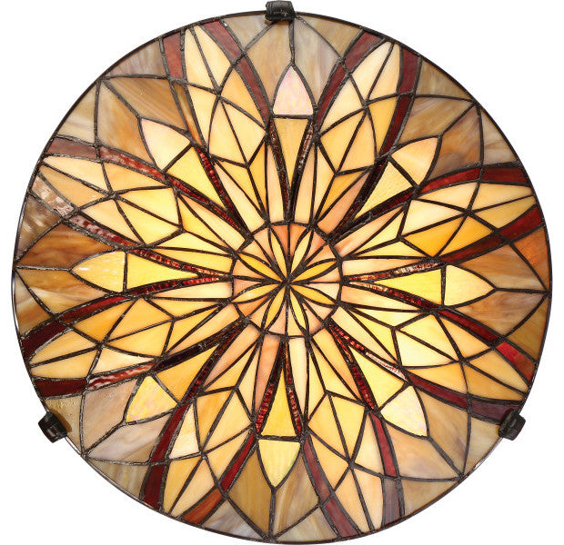 Quoizel TFVY1400VA Two Light Flush Mount Victory Valiant Bronze