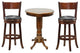 Boraam 3 Piece Pub Table Set in Walnut