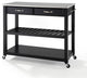 Stainless Steel Top Kitchen Cart, Island With Optional Stool Storage