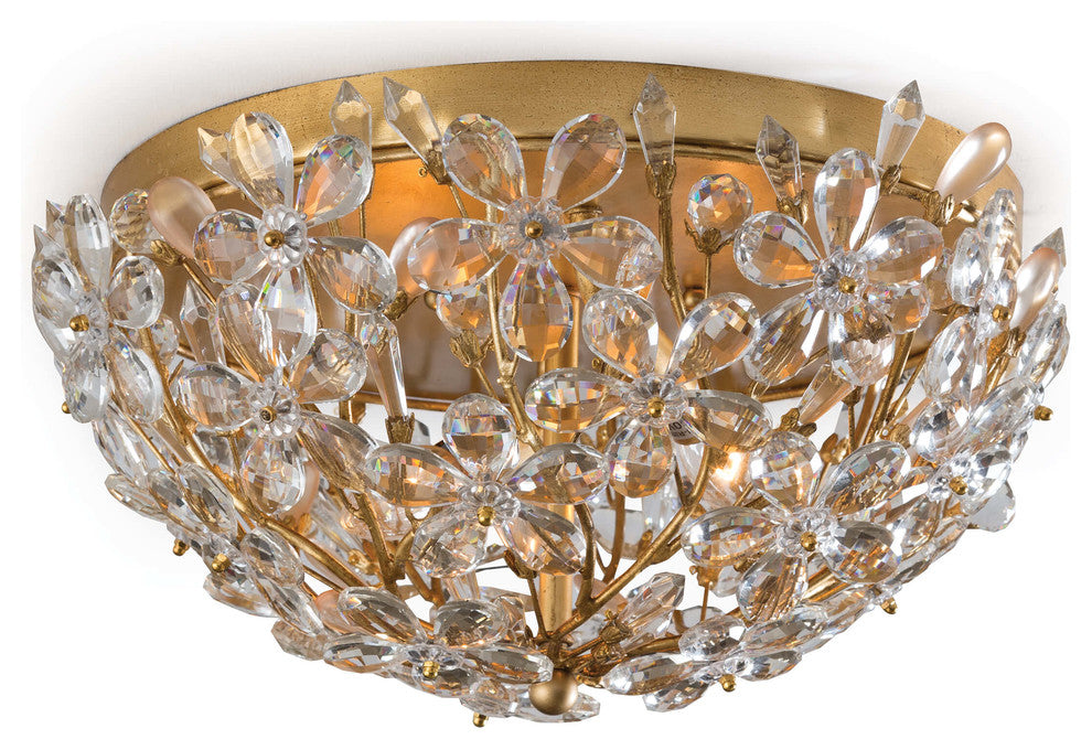 Cheshire Flush Mount (Gold Leaf)