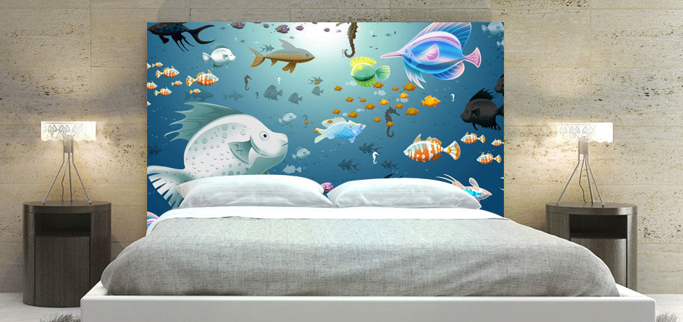 "Underwater Fish" Headboard