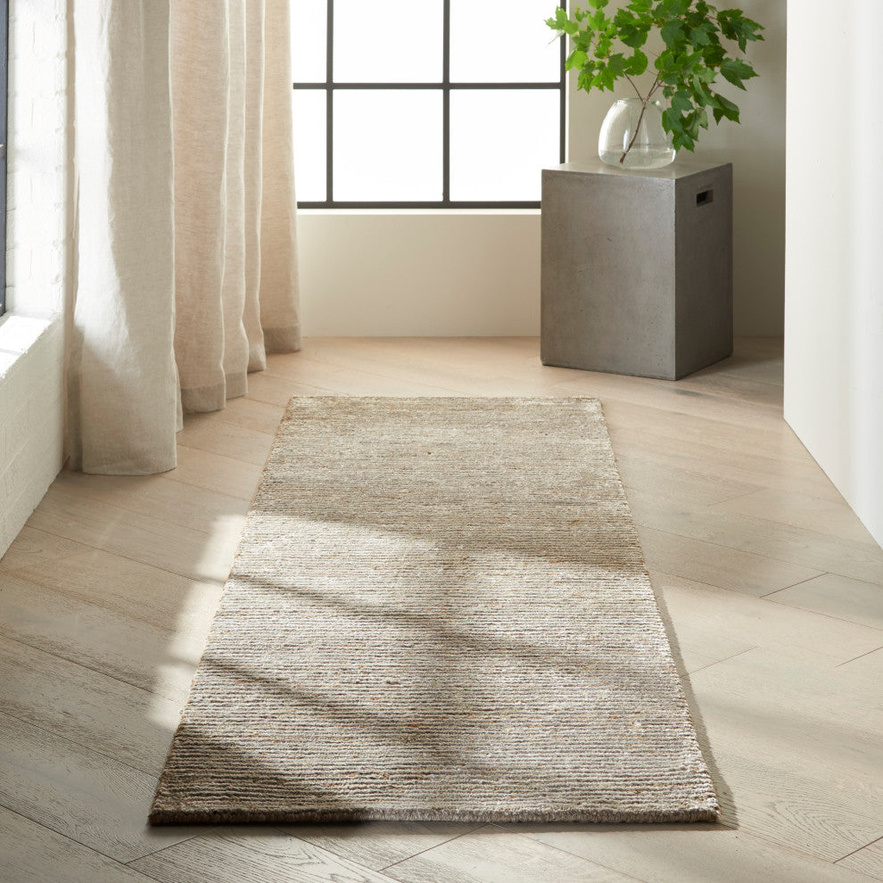 Calvin Klein Home Mesa Indus Hematite Area Rug By Nourison, 2'3"x7'5"