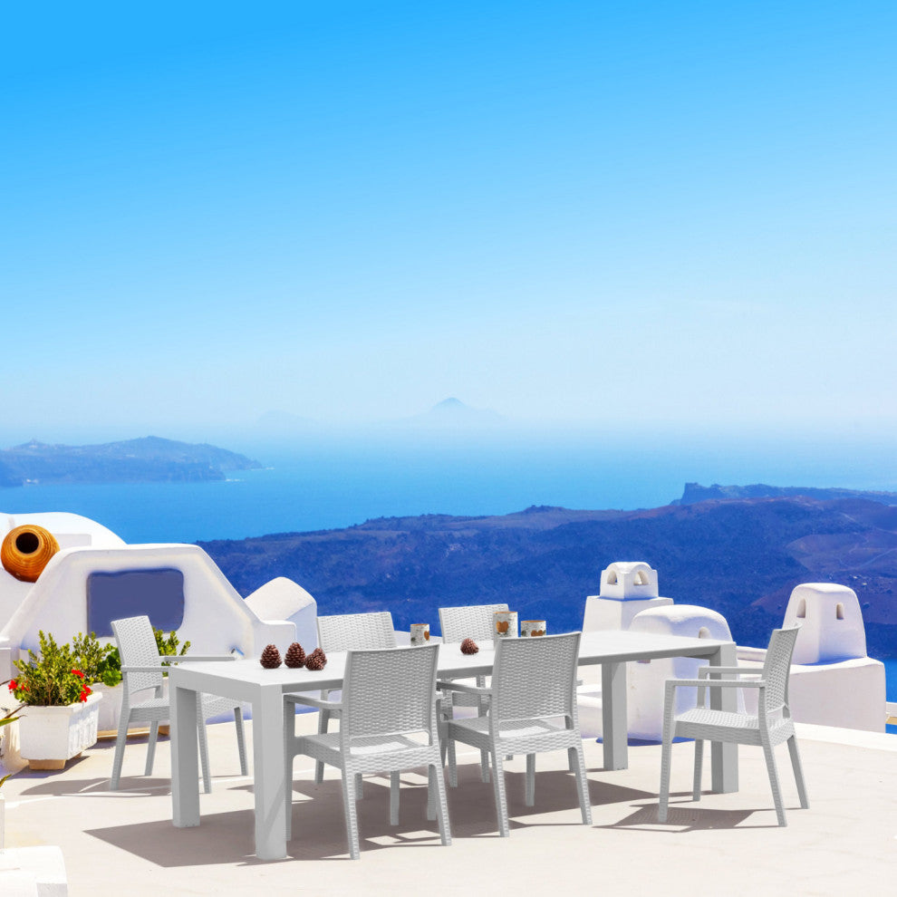 Compamia Ibiza Outdoor Dining Armchairs, Set of 2, White