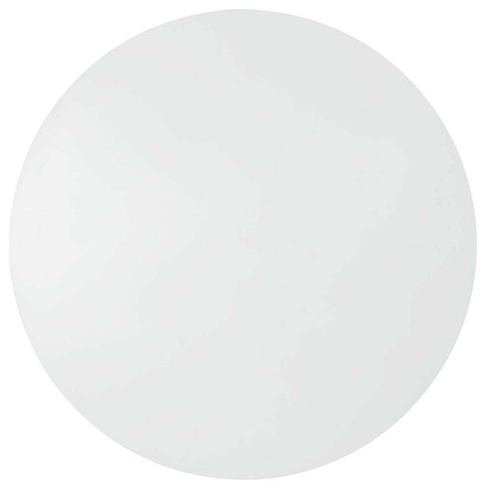 Gratify 60" Round Dining Table, White