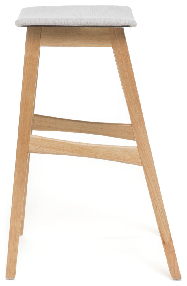 GDF Studio 3-Piece Ethel Natural Oak Finish Rectangular Bar Set, Light Beige