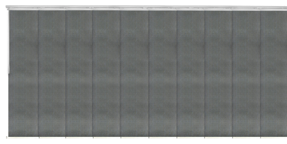 Stormy 10-Panel Track Extendable Vertical Blinds 120-218"W