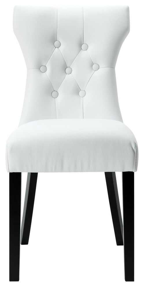 Modern Contemporary Kitchen Dining Side Chair White