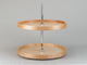 2-Shelf Full Circle Lazy Susans, Natural Wood, 18Wx18Dx26"H