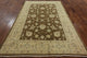 Hand-Knotted Peshawar Oushak Chobi Oriental Wool Rug, 6'x9'