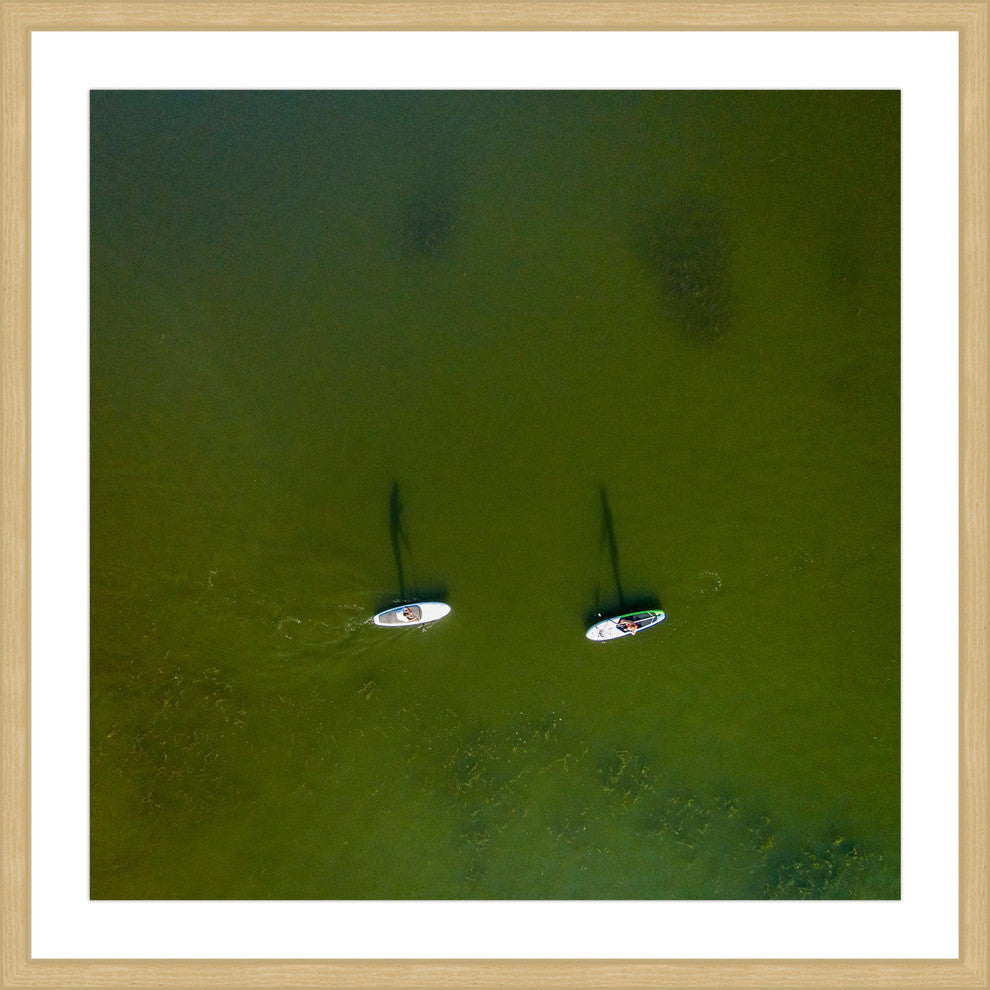"Two Boats" Framed Print by Karolis Janulis