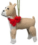 Hand-Knit Boxer Christmas Ornament