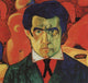Kazimir Malevich Self Portrait - 20" x 20" Premium Canvas Print