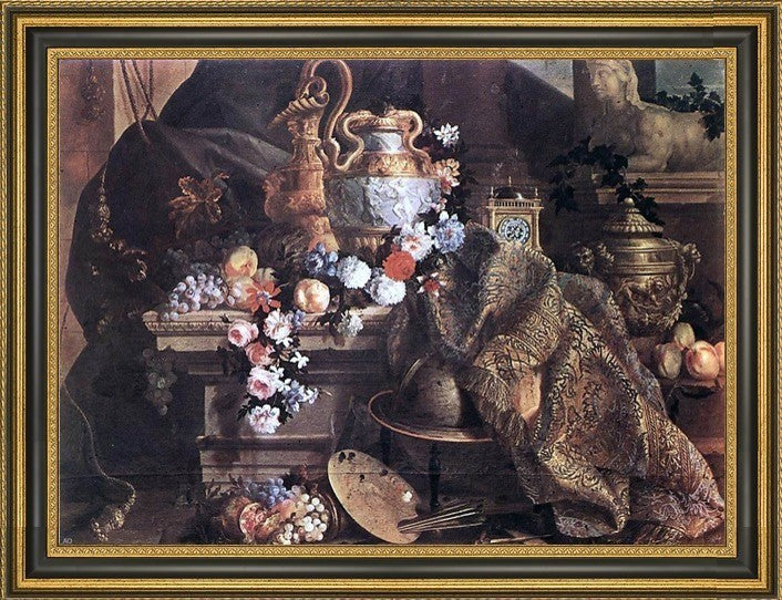 JeanBaptiste Monnoyer StillLife of Flowers and FruitsCanvas Print, 21"x28"