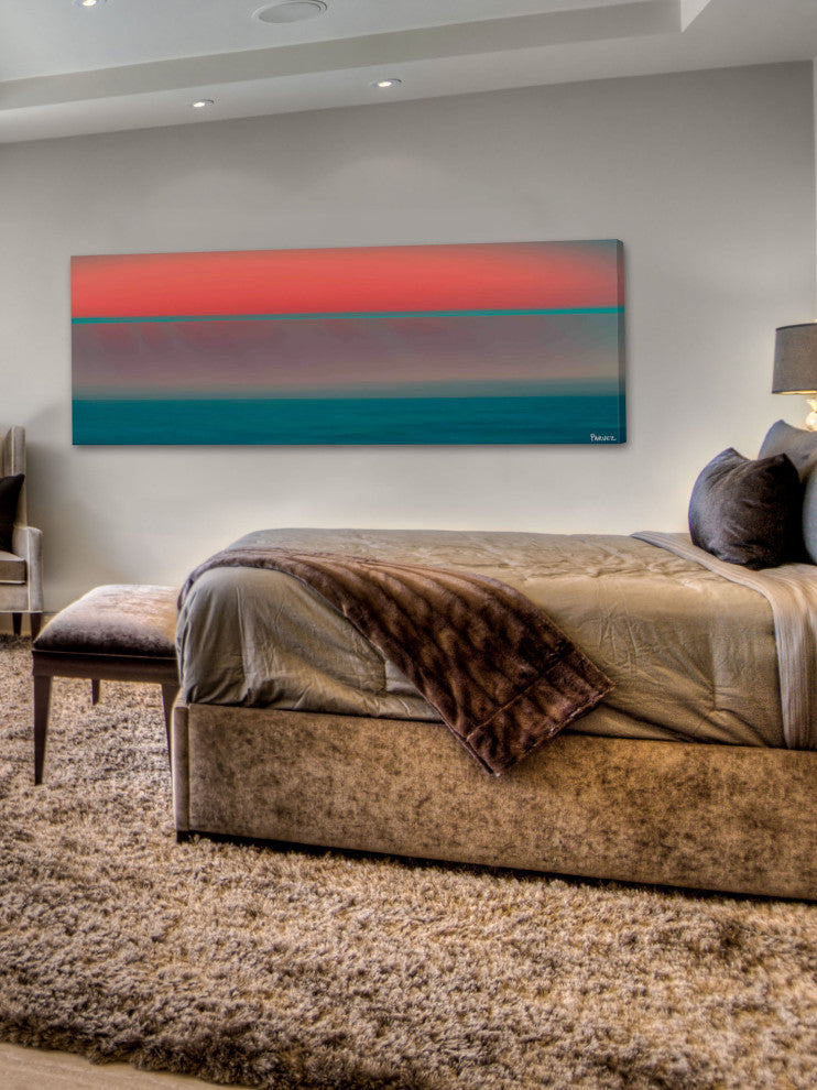 "Red Glow" Print on Canvas, 60"x20"