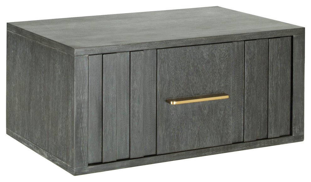 Modrest Manchester- Contemporary Dark Gray Nightstand