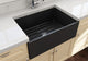 BOCCHI 1356-020-0120 Single Kitchen Sink w/ Bottom Grid In Matte Dark Gray