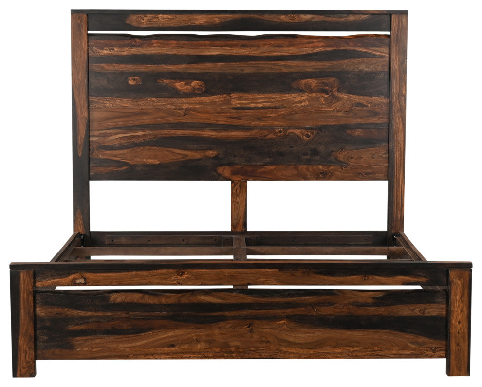 Aubrey Live Edge Wood Panel Bed, King