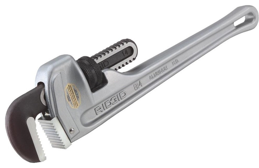 Ridgid® 31095 Aluminum Straight Pipe Wrench, #814, 14"