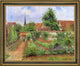 Camille Pissarro Vegetable Garden in Eragny, Overcast Sky, MorningPrint, 16"x20"