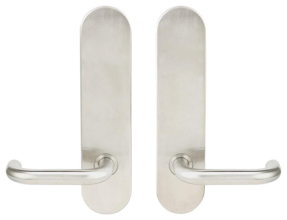 Munich Lever, Tubular Privacy, Satin Stainless Steel, 2-3/4" Backset