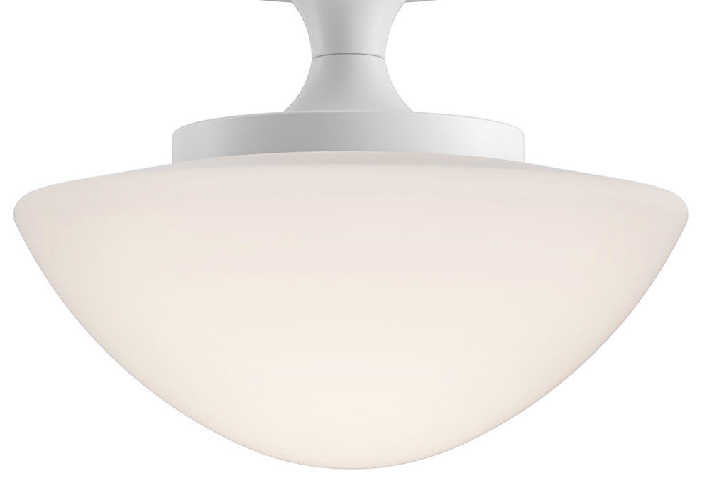 Hinkley Knox Small Semi-Flush Mount, Chalk White