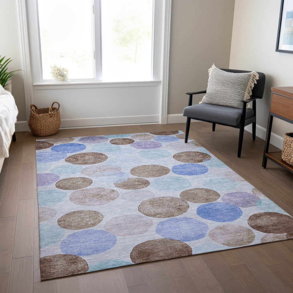 Machine Washable Indoor/Outdoor Chantille ACN1898 Sky 2'6" x 3'10" Rug