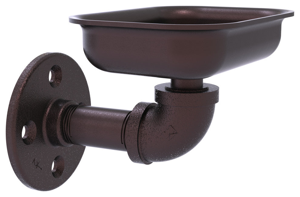 Pipeline Wall Mounted Soap Dish, Antique Bronze