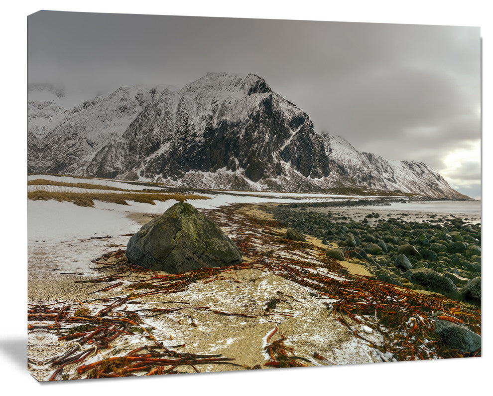 Eggum Lofoten Islands Norway, Landscape Canvas Art Print, 40"x30"
